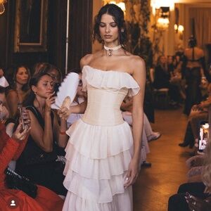 The Ballet Russes Gown in Cream MIRROR PALAIS